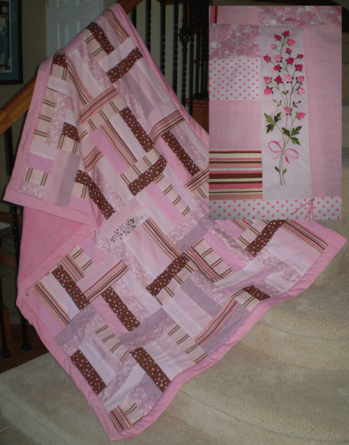 Confused Cupid quilt, charity quilt, quanket