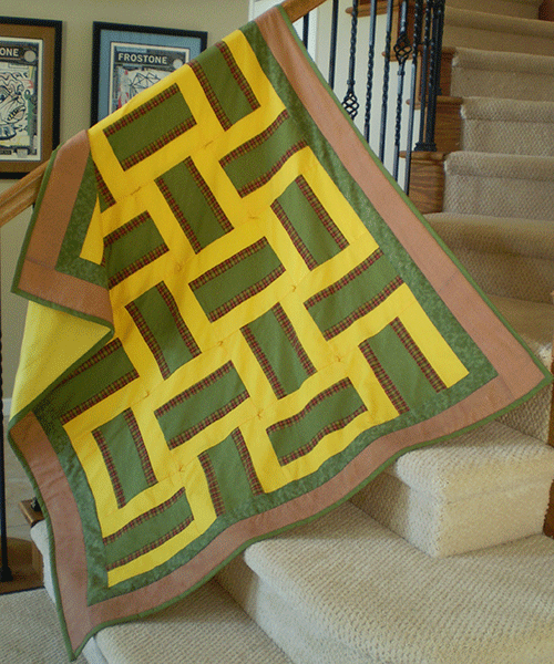 basket weave quilt, charity quilt, quanket