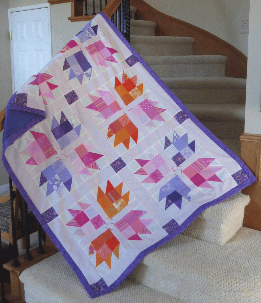 Bear's paw quilt, quanket